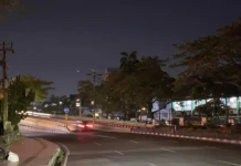 LPJU Tak Berfungsi, Jalan Sudirman Pekanbaru Jadi Rawan Kecelakaan